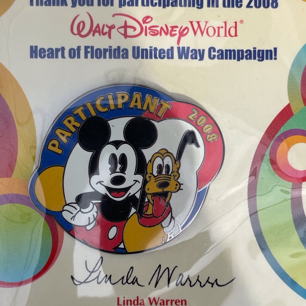 Disney’s 2008 United Way Collectible Trading Pin